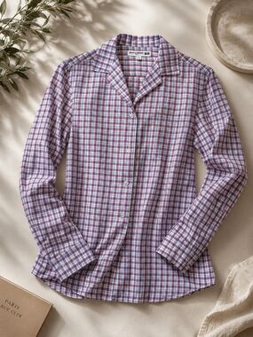 Ines de La Fressange x Uniqlo Plaid Button-Up Shirt – Size S